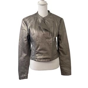 Rampage Women’s Metallic Moto Jacket Sz M